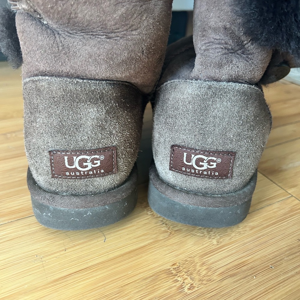 Brown Uggs With Button - image 3